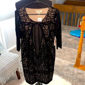 NWT Jessica Simpson Maternity Black mesh dress  size S